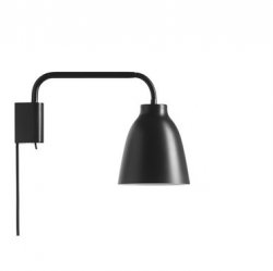 Caravaggio vägglampa svart