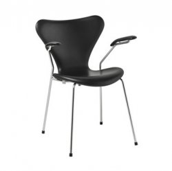 Karmstol SJUAN 3207 svart läder