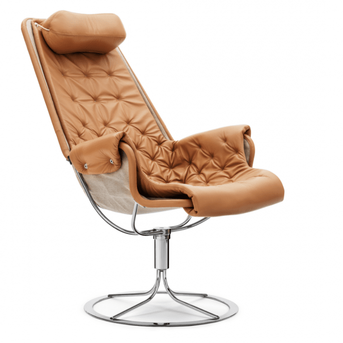 FÅTÖLJ JETSON, LÄDER NATURALE CAMEL